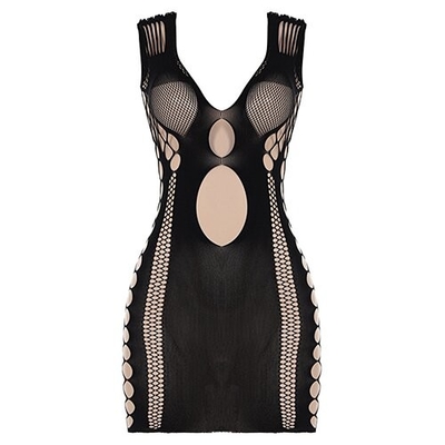 OEM European American Summer Polyester Sexy Hot Spicy Grid Dress