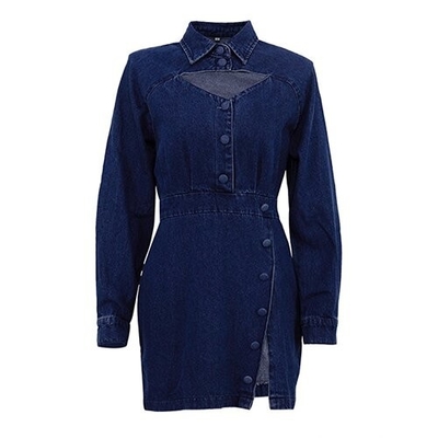 OEM European American Women'S Polyester Clothing Long Sleeved Pull Over Dress