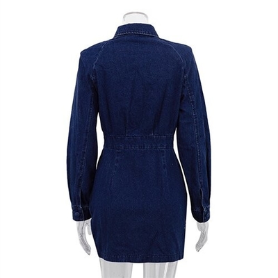 OEM European American Women'S Polyester Clothing Long Sleeved Pull Over Dress